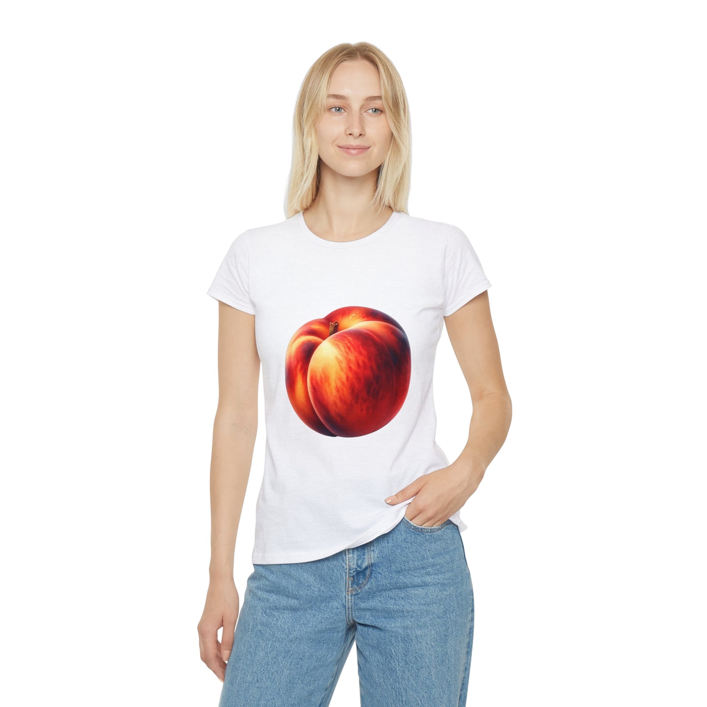 Women's Iconic Peach Graphic T-Shirt