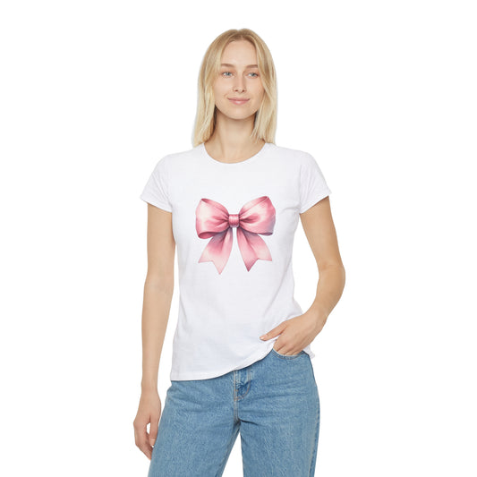 Pink Bow Women's Iconic Graphic T-Shirt